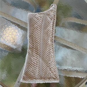 bebe fishnet body on dress